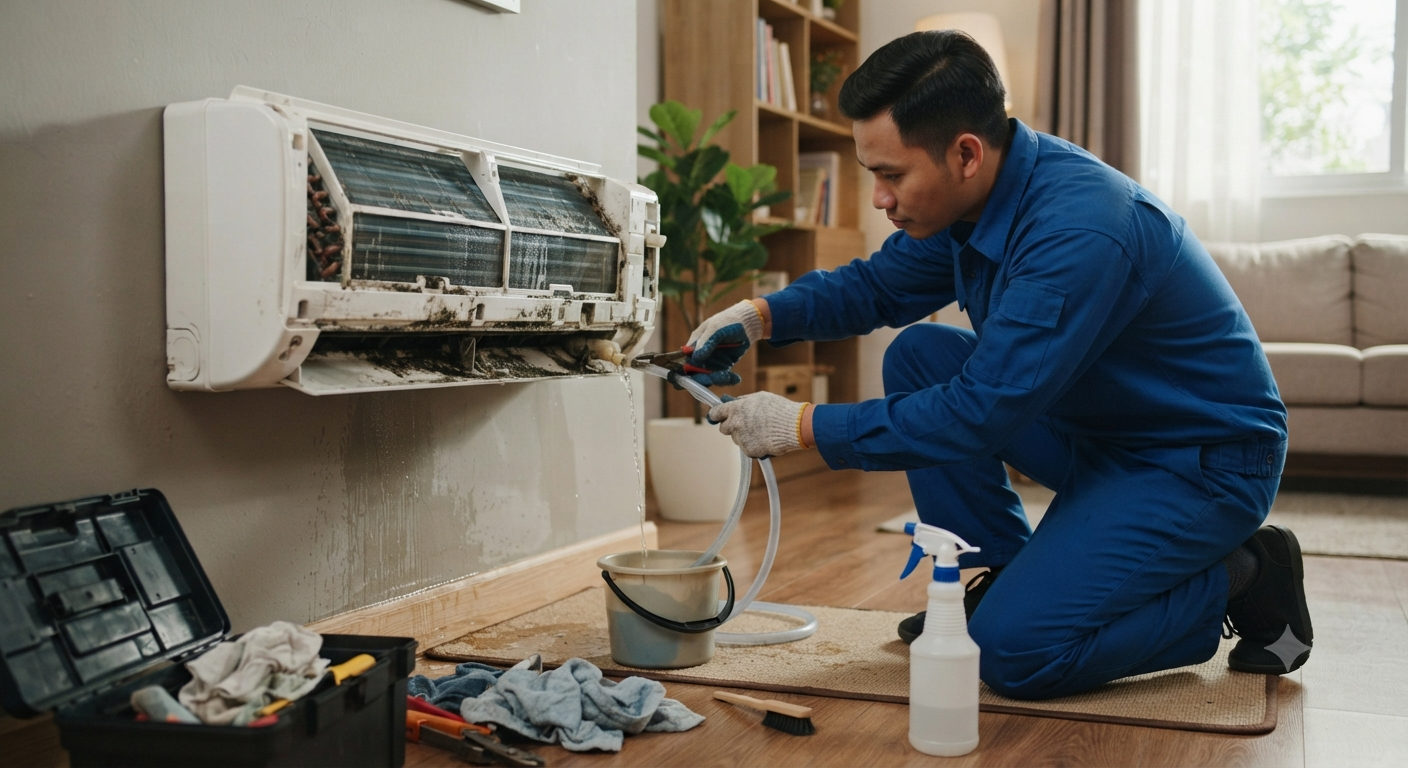 Nguyên nhân phổ biến khiến máy lạnh chảy nước