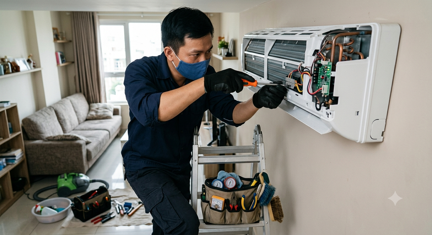 Các lỗi máy lạnh thường gặp và cách xử lý cơ bản